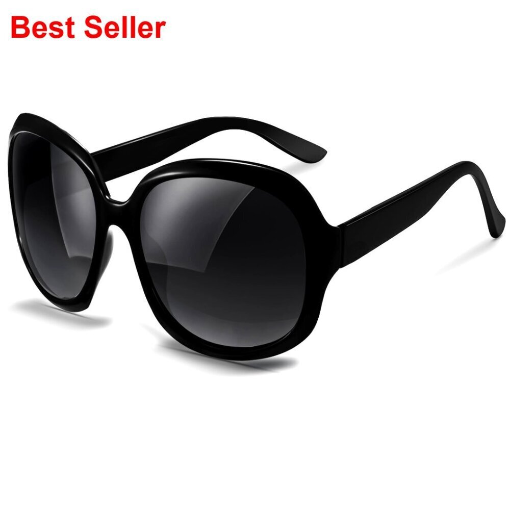Oversized Polarized Sunglasses Women, Bug Eye Retro UV Protection Shades